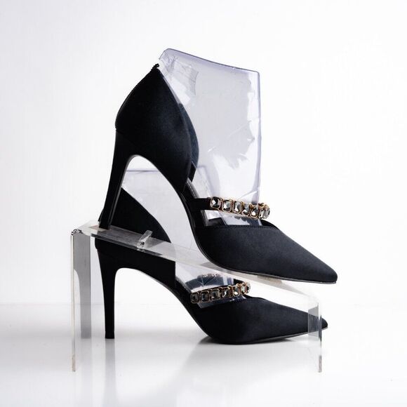 Boden Womens Heels Crystal Strap Pumps Court Shoes Black Sz US 9 EU 40 NWOB - Picture 8 of 9